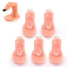 10 Pieces Practice Fake Finger Model For Hand Manicure Nail Art Training Display Nail Art Equipment Tools J4U66