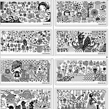 10 Styles Dream Girl Series Nail Stamp Stamping Image Steel Plate Print Nail Art Template DIY Polish Tools J4U66