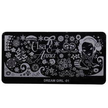 10 Styles Dream Girl Series Nail Stamp Stamping Image Steel Plate Print Nail Art Template DIY Polish Tools J4U66