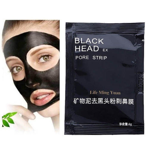 10pcs black face skin care suction mask nose blackhead remover acne treatment mask peeling peel off black head mud facial mask J4U66