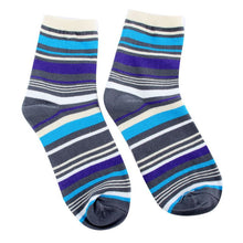 Cotton Warm Men Mixed Color Wide Stripe Ankle Soft Casual Socks PY8 J4U66