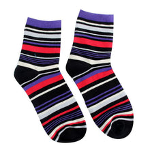 100 cotton warm men mixed color wide stripe ankle soft casual socks J4U66