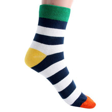 Cotton Warm Men Mixed Color Wide Stripe Ankle Soft Casual Socks PY8 J4U66