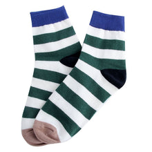 Cotton Warm Men Mixed Color Wide Stripe Ankle Soft Casual Socks PY8 J4U66