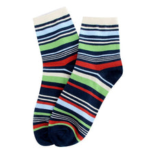 Cotton Warm Men Mixed Color Wide Stripe Ankle Soft Casual Socks PY8 J4U66