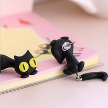 100% Handmade Polymer Clay Cute Cat Cotton Animal Stud Earrings Ear Stud Jewelry Brincos  J4U66