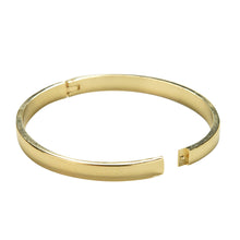 100% titanium steel plated 18K gold bracelet smooth surface lovers bracelets bangle for woman and man worn daily J4U66