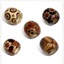 100Pcs Mixed Painted Wood Spacer Beads Fit Charm Bracelet J4U66