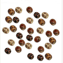 100Pcs Mixed Painted Wood Spacer Beads Fit Charm Bracelet J4U66