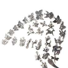 100Pcs Tibetan Silver Mix Charm Pendants Jewelry J4U66