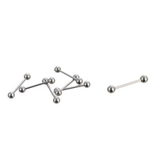 10PCS Stainless Steel Curved Eyebrow Nose Lip Earrings Nipple Piercings Punk Body Piercing  J4U66