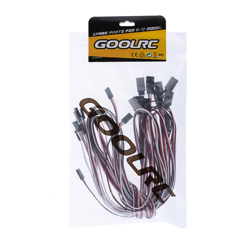 10pcs 1000mm 1m servo extension lead wire cable with all adapter plugs for rc car quadcopter servo receiverconnection J4U66