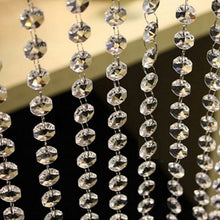 10pcs 1m foot wedding diy decor acrylic crystal beads curtain strand garland J4U66