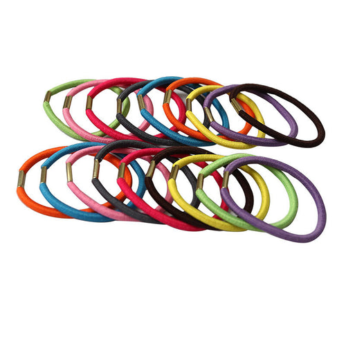 10Pcs Korean Girl Elastic Hair Bands Tie Rope Ring Rubber Ponytail Holder Colorfully Black Hair Bands For Women J4U66