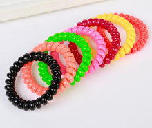 10Pcs women headdress head flower hair accessories hair ring hair rope candy-colored telephone wire J4U66