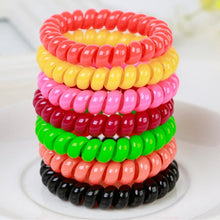 10Pcs women headdress head flower hair accessories hair ring hair rope candy-colored telephone wire J4U66