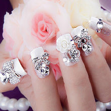 10pcs 3d rhinestones nail art glitters sticker tips manicure diy decorations J4U66