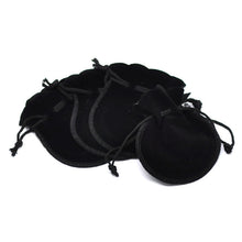 10pcss 6.6cm x 7.8cm Mini Jewelry Coin Storage Bag Velvet Flock Drawstring Pouches Boxes Xmas Wedding Gift Bags J4U66