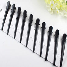 10pcs Large Barrettes Headwear For Women Metal Single Prong DIY Hairstyle Alligator Hair Clip Black J4U66