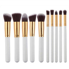 10pc Makeup Brushes Set Pro Powder Blush Foundation Eyeshadow Eyeliner Lip Colorful Cosmetic Brush Kit Beauty Tool  J4U66