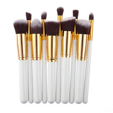 10pc Makeup Brushes Set Pro Powder Blush Foundation Eyeshadow Eyeliner Lip Colorful Cosmetic Brush Kit Beauty Tool  J4U66