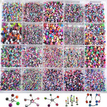 110Pcs Lovely Body Jewellery Piercing Eyebrow Belly Tongue Bar Ring Bulk lots J4U66