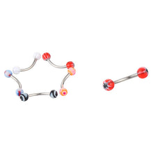 110Pcs Lovely Body Jewellery Piercing Eyebrow Belly Tongue Bar Ring Bulk lots J4U66