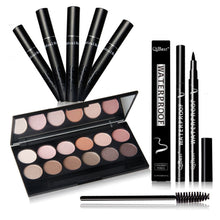 12 Colors Professional Nude Eyeshadow Palette Makeup Matte Eye Shadow Palette +Eyes Makeup+ Eyes pen + 12pcs brush J4U66
