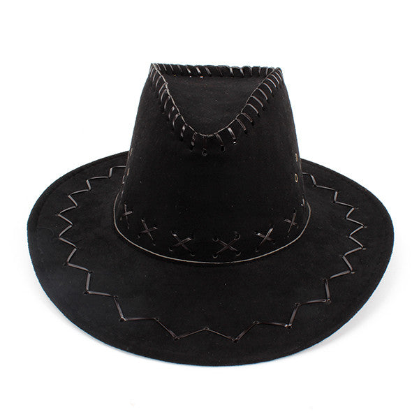 12 Colors Retro Western Cowboy Bucket Brim Hat Cap Men Unisex Sunscreen Knight Hats With Rope PY1 J4U66