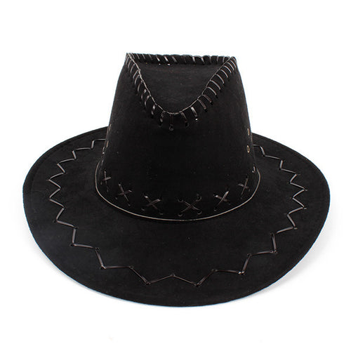 12 colors retro western cowboy bucket brim hat cap men women unisex sunscreen knight hats with rope J4U66