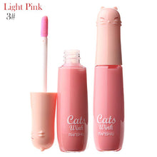 12 ColorsWomen's Charm Make Up Lip Gloss Cartoon Cat Lid Liquid Lip Tint Cosmetics J4U66