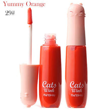 12 ColorsWomen's Charm Make Up Lip Gloss Cartoon Cat Lid Liquid Lip Tint Cosmetics J4U66
