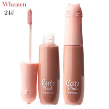 12 colors womens charm make up lip gloss cartoon cat lid liquid lip tint cosmetics J4U66
