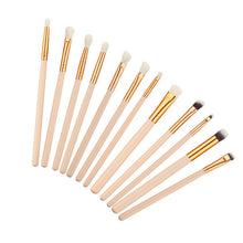 12 Pieces/set Pro Beauty Makeup Brushes Set Foundation Powder Eyeshadow Eyeliner Lip Blush Make Up Tools Pincel Maquiagem J4U66