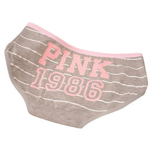 12 Style Sexy Underwear Panties Cotton Stripe Mid Rise Panties Cute Letter Pink Print Girl Casual Underwear PY3 J4U66