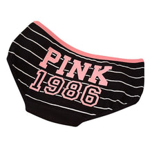 12 style sexy underwear women panties cotton stripe mid rise panties cute letter pink print girl casual underwear J4U66