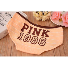 12 Style Sexy Underwear Panties Cotton Stripe Mid Rise Panties Cute Letter Pink Print Girl Casual Underwear PY3 J4U66