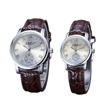 12 Styles BrandCouple Lovers Watch Auto Date Calendar Quartz Movement Leather Strap Wristwatches Relogio Masculino J4U66