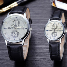 12 Styles BrandCouple Lovers Watch Auto Date Calendar Quartz Movement Leather Strap Wristwatches Relogio Masculino J4U66