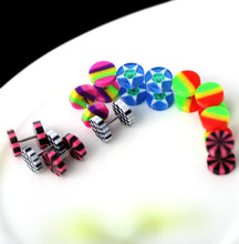 12pcs acrylic cheater fake ear plug tunnel stretcher expander expansion body jewelry pierceing unisex J4U66