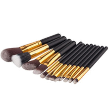 12pcss Black Wood Blending Makeup Brush Set Cosmetic Brush Kit Make Up Brushes Tools Beauty pincel MaquiagemJFY66