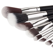 12pcs black wood blending makeup brush set cosmetic brush kit make up brushes tools beauty pincel maquiagem J4U66