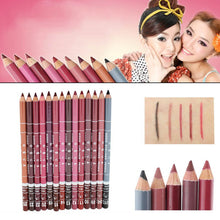 12pcs multi color party queen lip liner pencil functional eyebrow eye lip makeup waterproof colorful cosmetic pen J4U66