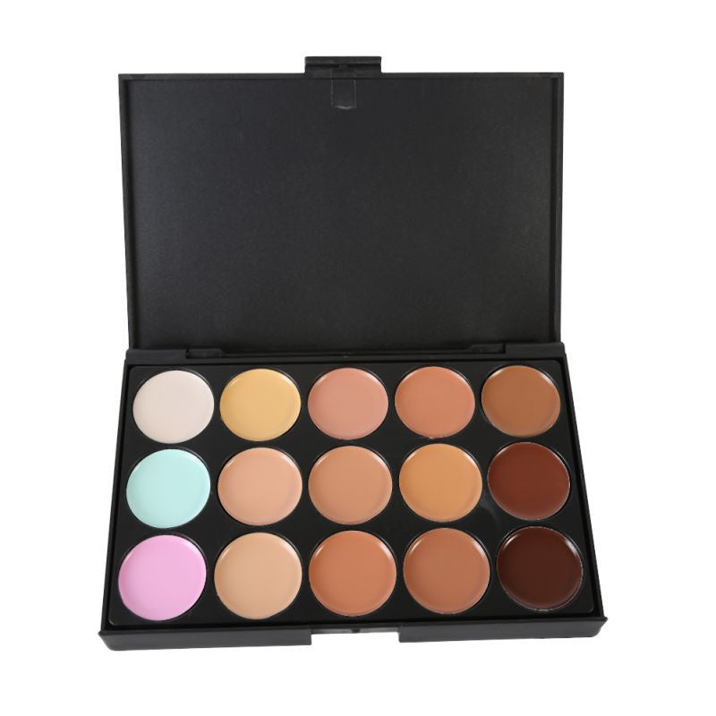15 colors maquiagem salon concealer palette makeup party contour palette face cream women makeup palette J4U66