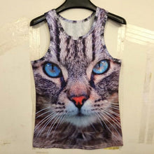15 Styles New Men 3D Animals Pharaoh Print T-shirt Tee Blouse Tops Leasure Waistcoat Vest Size M L XL  J4U66