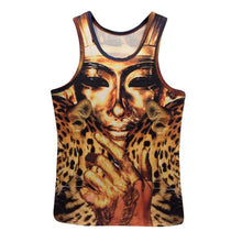 15 Styles New Men 3D Animals Pharaoh Print T-shirt Tee Blouse Tops Leasure Waistcoat Vest Size M L XL  J4U66