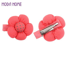15pcs cute sweet lovely flower dot pattern hairclip for kids baby girls and infants J4U66