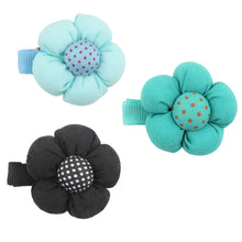 15pcs cute sweet lovely flower dot pattern hairclip for kids baby girls and infants J4U66
