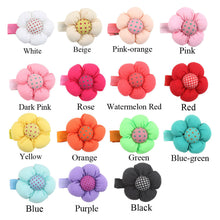 15pcs cute sweet lovely flower dot pattern hairclip for kids baby girls and infants J4U66