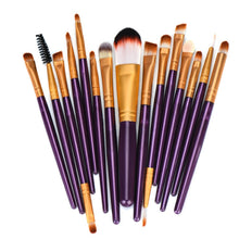 15pc Professional Makeup Cosmetic Brushes Set For Women Soft Foundation Eyeshadow Eyeliner Lip Brush Tool Accessories  J4U66